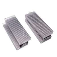 100mm Custom Large Aluminum Extrusion Heat Sink Plate