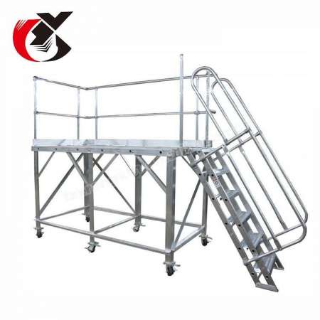 Aerial industrial multihead weigher supporting Work Platform for airport